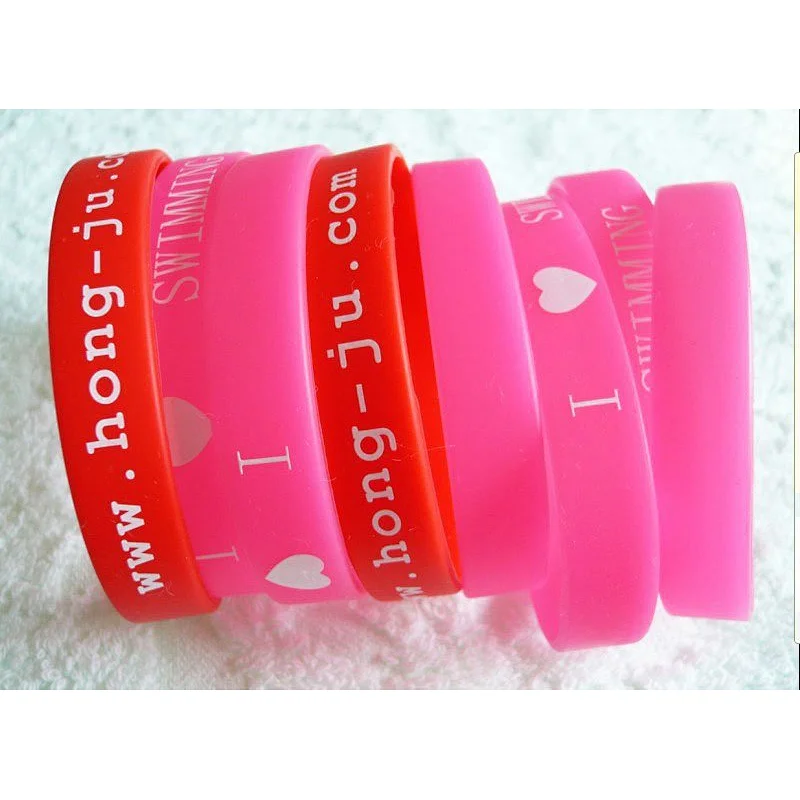 promotional gifts rubber silicon bracelet/custom silicon wrist band/silicon wristband