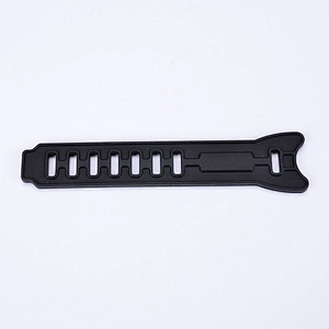Custom silicone black 22mm rubber watch band