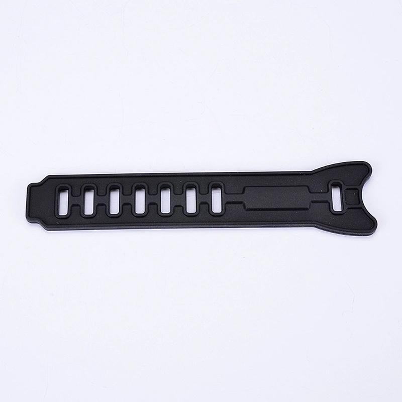 Custom silicone black 22mm rubber watch band
