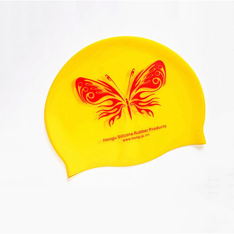 HongJu adult cartoon silicone material swim cap