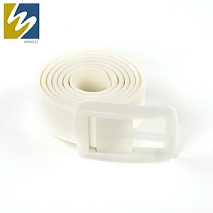 2019 New Fashion colorful silicone new design golf belts with plastic buckle