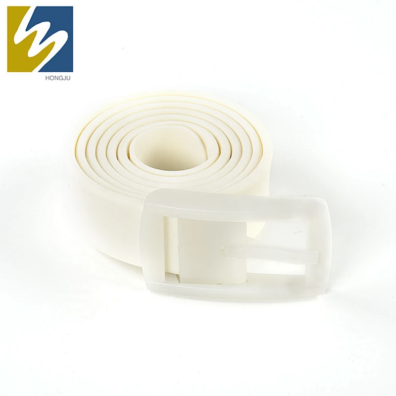 2019 New Fashion colorful silicone new design golf belts with plastic buckle