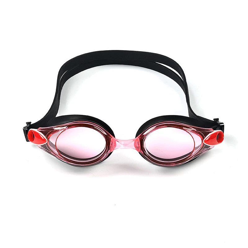 factory prices wholesale adjustable elastic swimming silicone rubber goggles with anti-fog PC lens