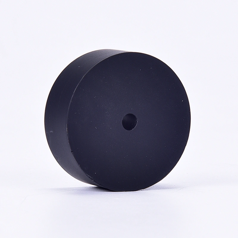Hongju customized OEM durable different shapes hard black silicone rubber material foot tip for stable