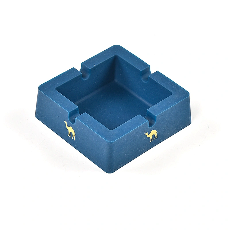 OEM custom fire resistant  silicone rubber anti-broken fancy different colors ashtray
