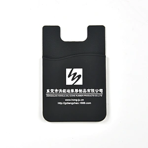OEM 2020 latest design hot selling strong self adhesive silicone promotional mobile phone card cases with self adhesive