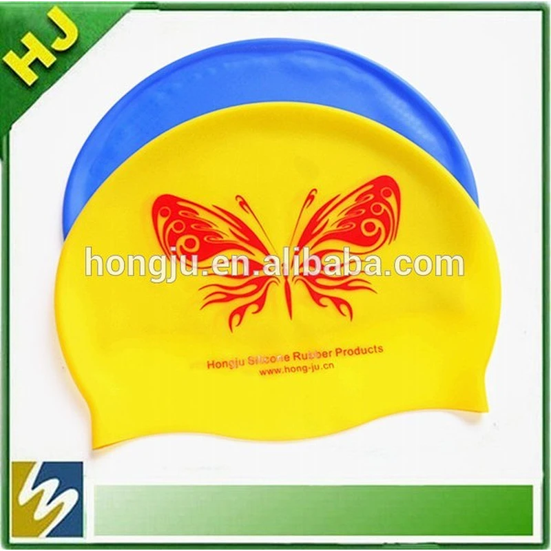 custom colorful swimming hat silicone