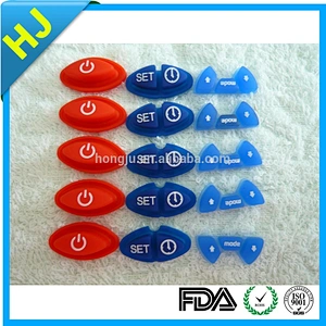 Customized silicone single switch with silk printing