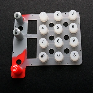Hot sale OEM high pressure waterproof silicone rubber switch keypad press buttons for electronic application