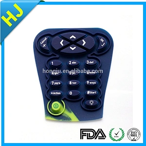 Waterproof silicone membrane numeric keypad