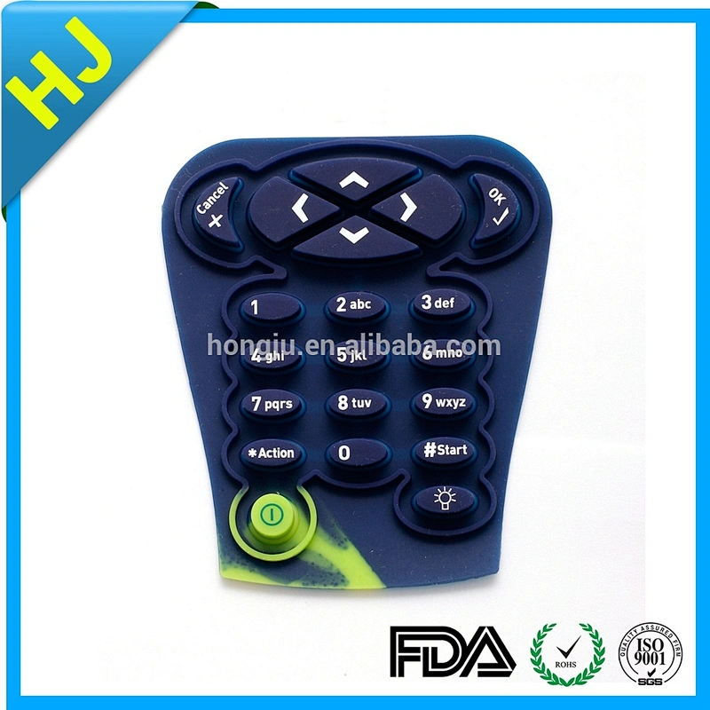 Waterproof silicone membrane numeric keypad