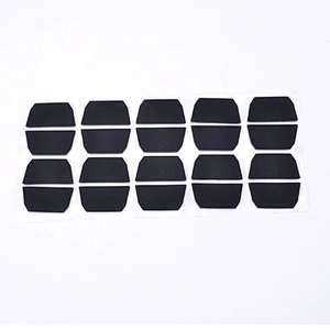 Guangdong OEM durable waterproof silicone rubber different types foot pads with strong adhesive