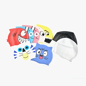 custom excellent elasticity and recovery ear/hair protection swimming caps with soft comfortable silicone rubber