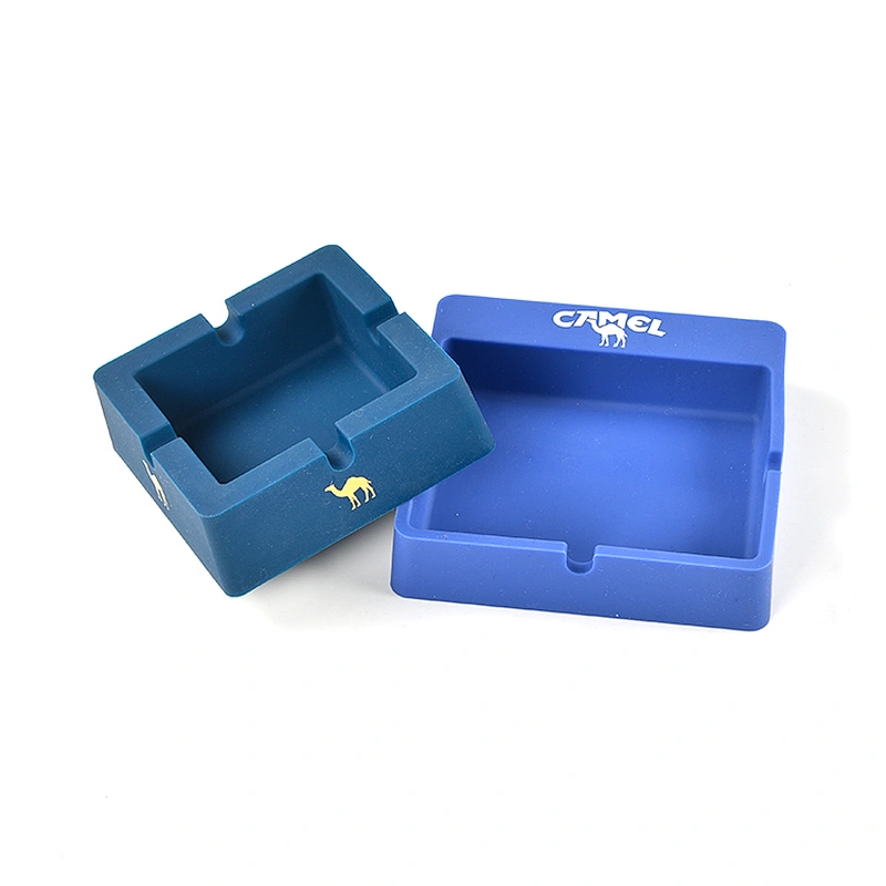 Hongju customized logo high temperature resisant modern design ashtray with high quality silicone rubber