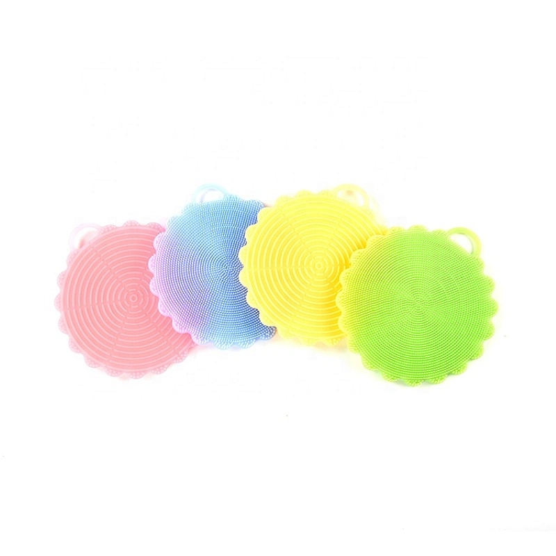 food grade kitchen silicone sponge kitchen clean washing brush