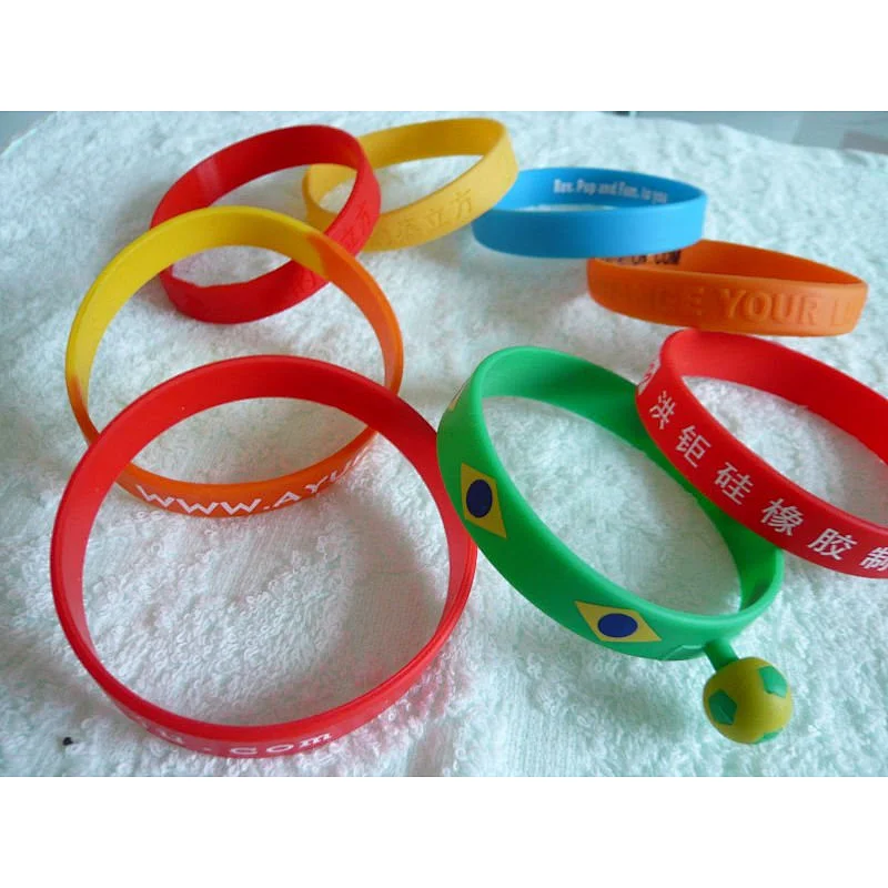 promotional gifts rubber silicon bracelet/custom silicon wrist band/silicon wristband