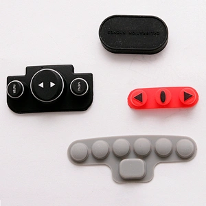 Hongju OEM electronic accessory silicone rubber waterproof keypad button for computer and telecontrol