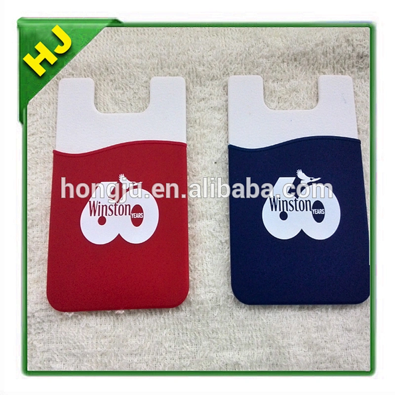 Wholesale 3M adhesive silicone smart phone wallet