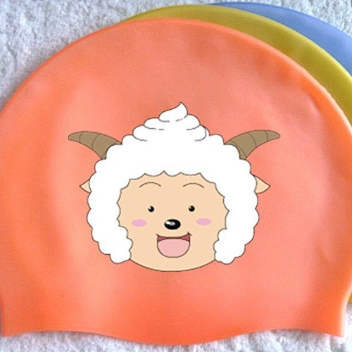 Fish silicone swimming caps for kids