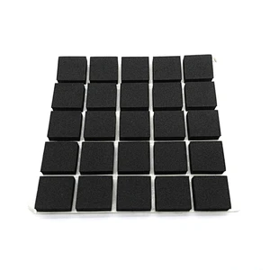 Dongguan customized various shape anti-slip square rubber feet for chair stable