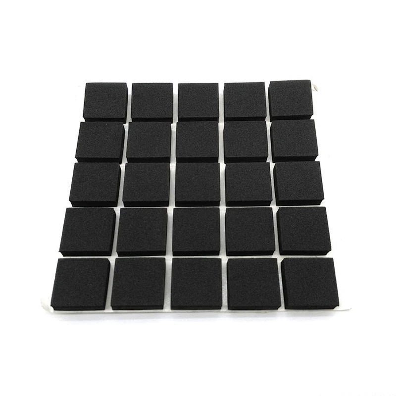 Dongguan customized various shape anti-slip square rubber feet for chair stable