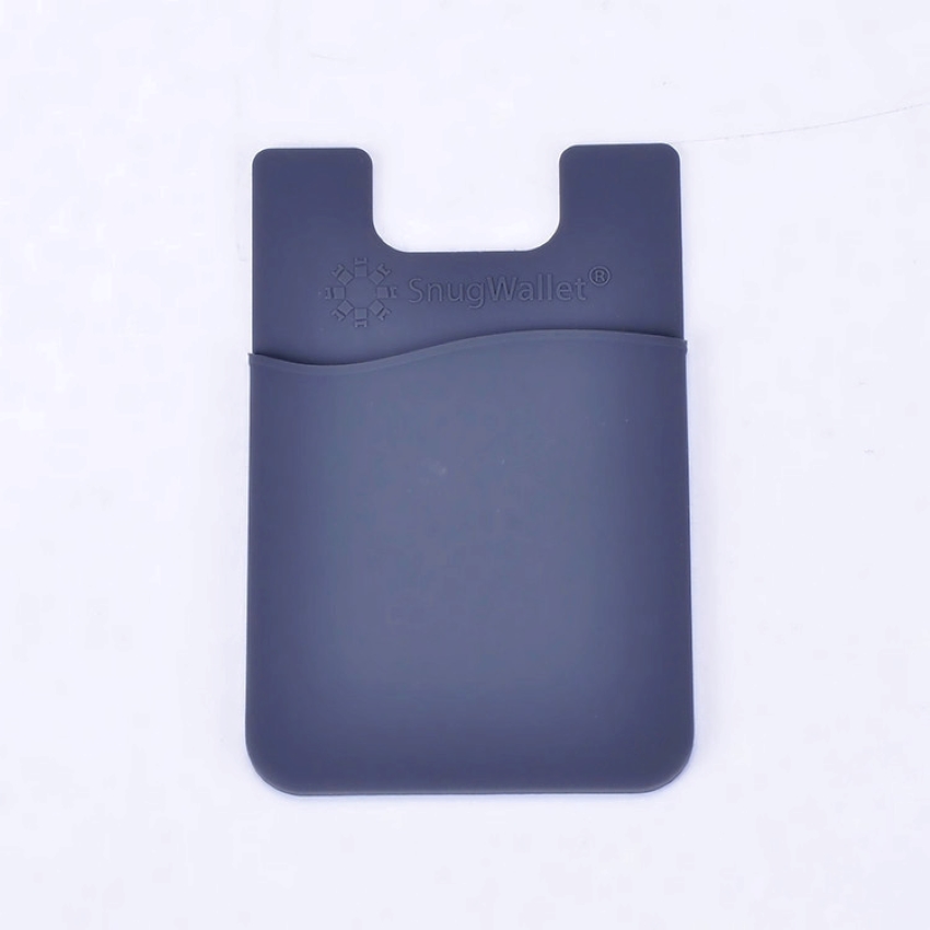 custom silicone rubber different style promotional mobile phone card holders cover with strong self sticky