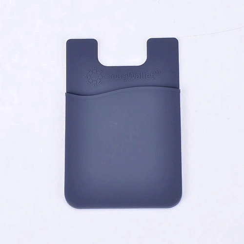 custom silicone rubber different style promotional mobile phone card holders cover with strong self sticky
