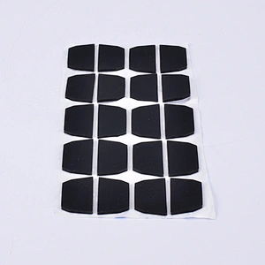 Hongju customized anti-slip different shapes adhesive silicone rubber pads