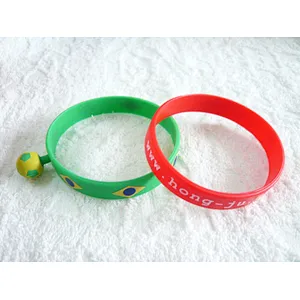 Free Sample Logo OEM Debossed Custom Silicon Wristband