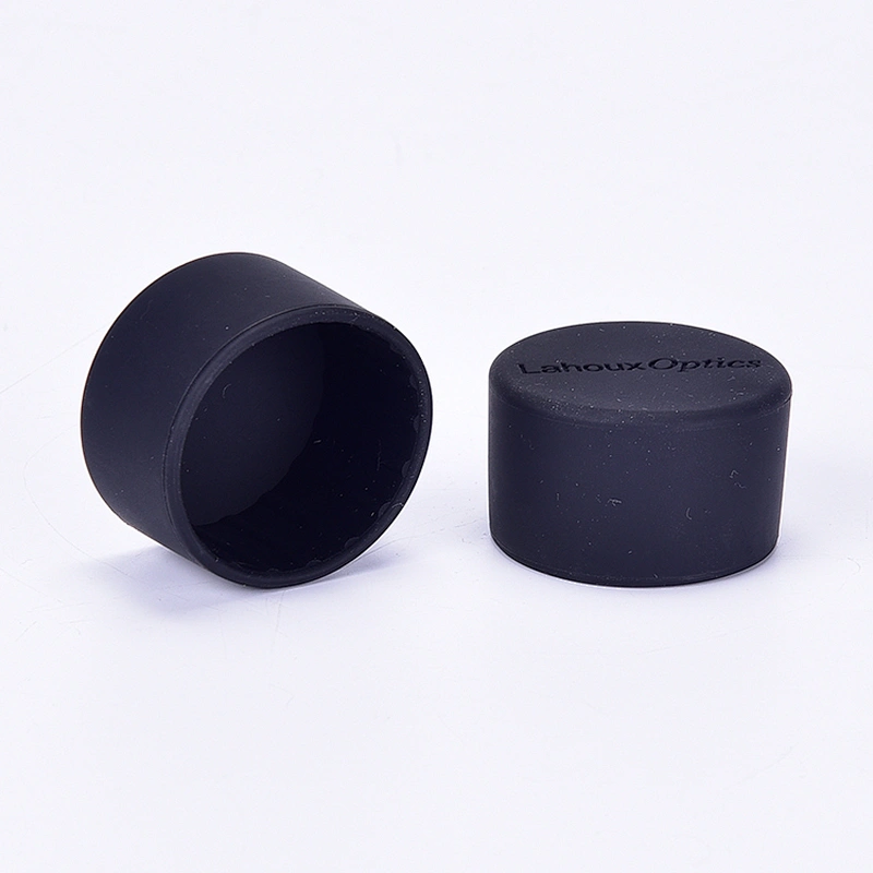 Hongju customized OEM durable different shapes hard black silicone rubber material foot tip for stable
