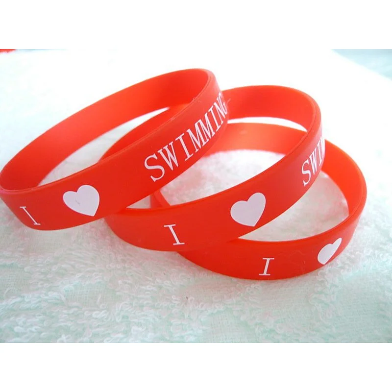 promotional gifts rubber silicon bracelet/custom silicon wrist band/silicon wristband
