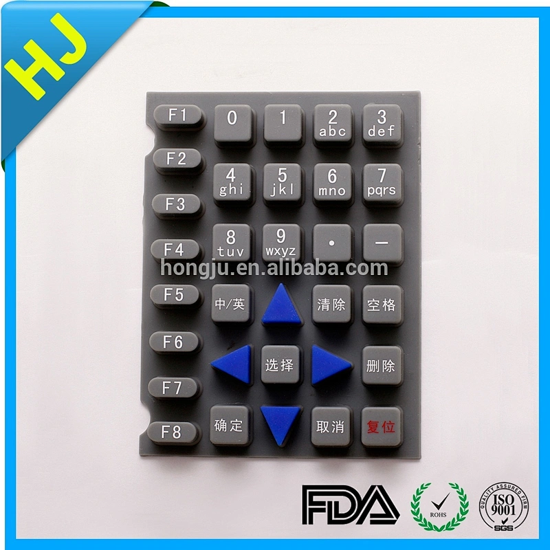 Waterproof silicone membrane numeric keypad