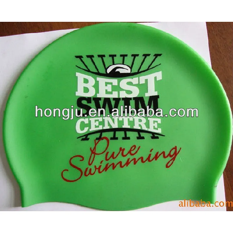 custom printing bulk sale swim cap silicone