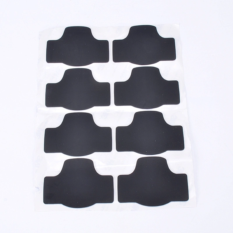 Guangdong OEM durable waterproof silicone rubber different types foot pads with strong adhesive