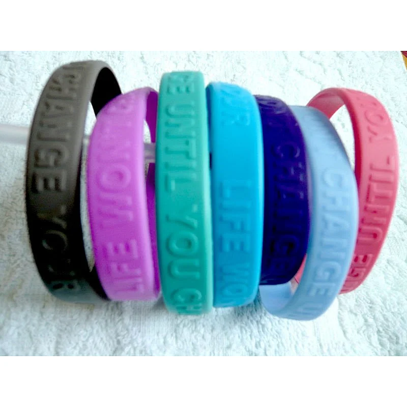 Free sample  silicone rubber slap bracelet