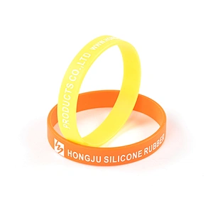Bulk cheap silk print debossed embossed rubber silicone bracelet with logo print engrave