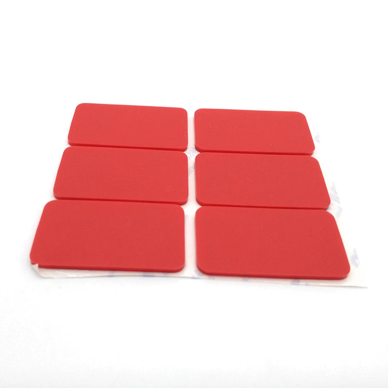 Custom made slide resist square molded rubber feet for chair legs