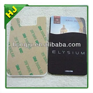 Wholesale 3M adhesive silicone smart phone wallet
