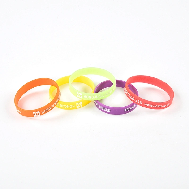 factory prices elastic popular silicone rubber colorful glow at night punk charming  bracelets/wristbands for party