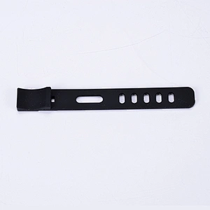 Custom silicone black 22mm rubber watch band