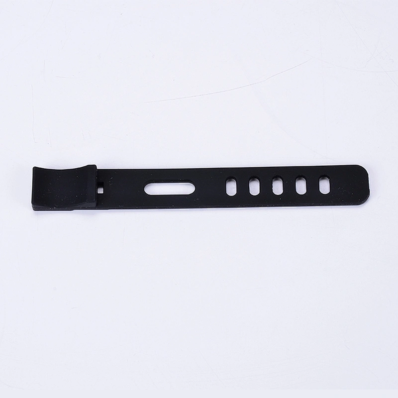 Custom silicone black 22mm rubber watch band