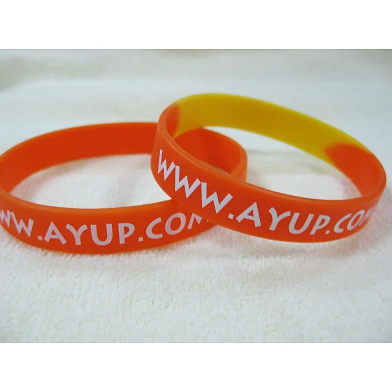 Free Sample Logo OEM Debossed Custom Silicon Wristband