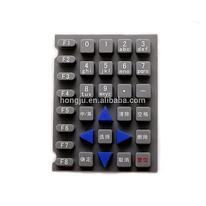 Waterproof silicone membrane numeric keypad