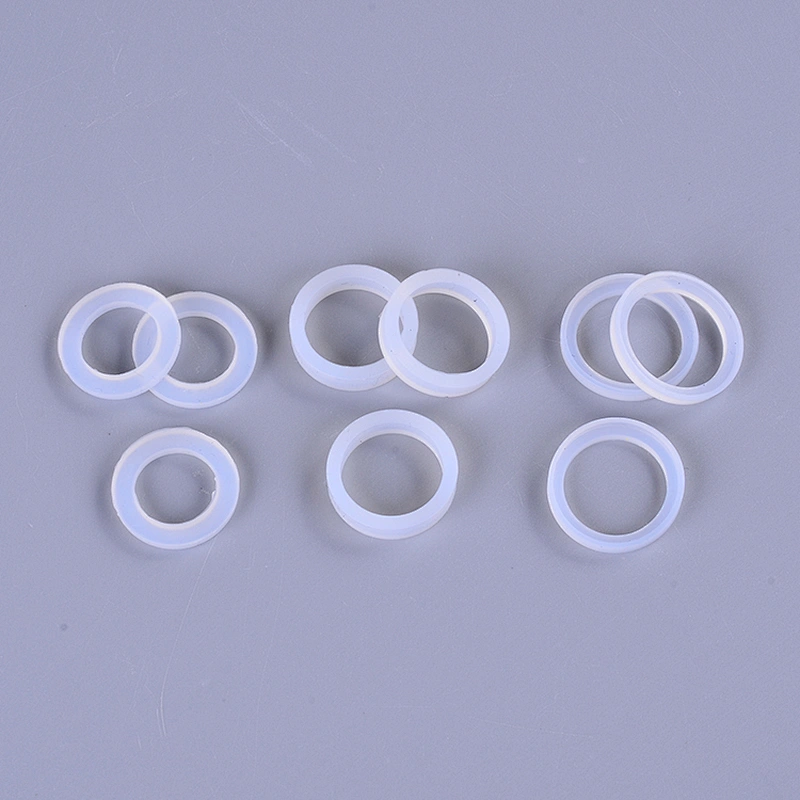 hongju customized transparent various sizes silicone rubber o-ring/gasket sealing