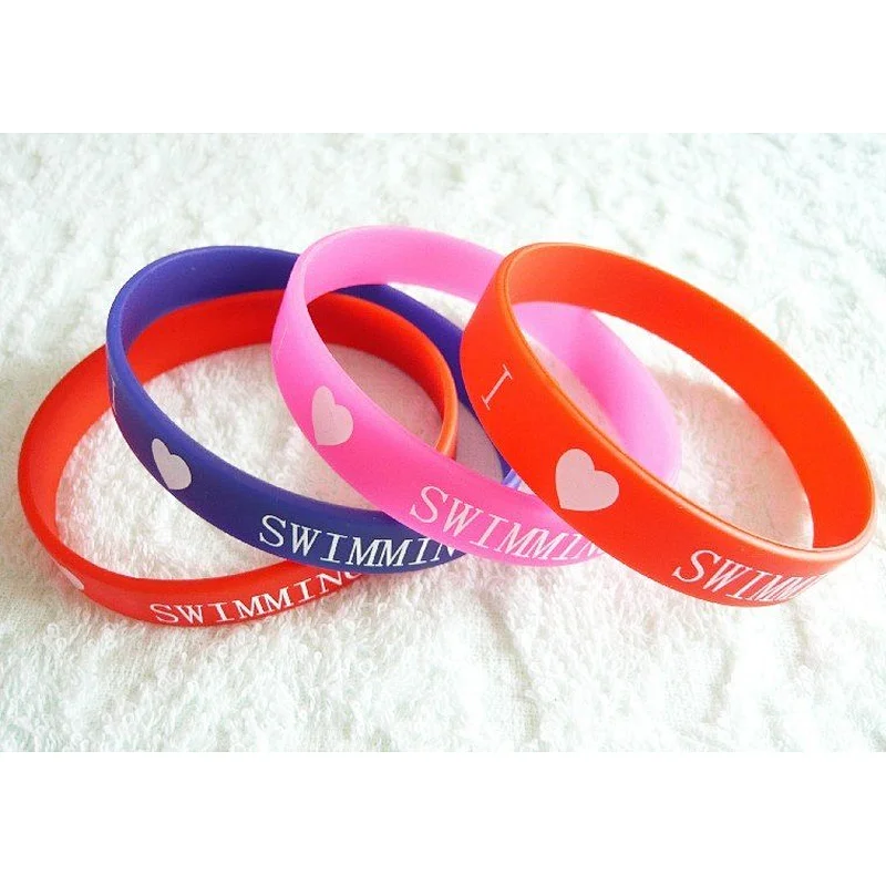 promotional gifts rubber silicon bracelet/custom silicon wrist band/silicon wristband