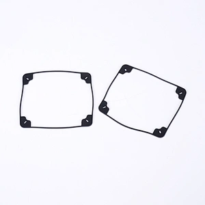 Hongju OEM waterproof oil-resistant silicone rubber fourquare seal gasket,flat washers