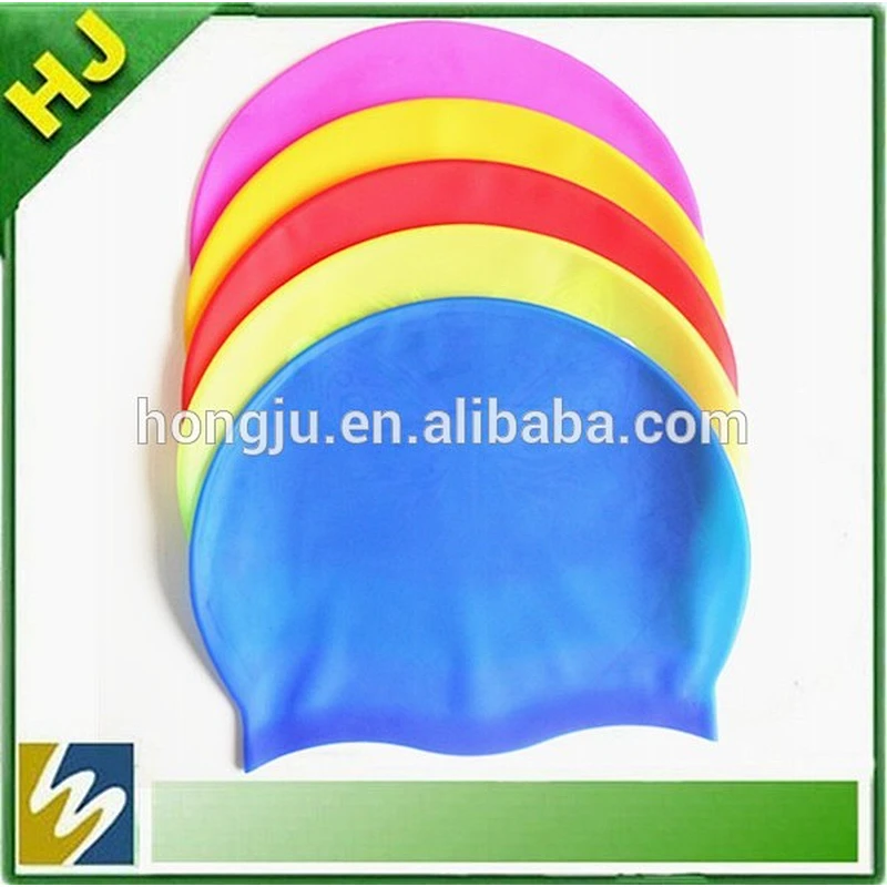 custom logo silicone swim cap