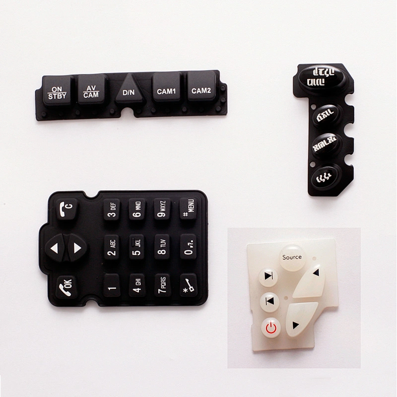 Gandong customized waterproof silicone rubber  key push button in professional design