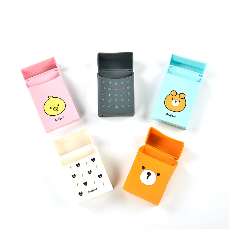 Hongju customized waterpoof various colors portable silicone rubber cigarette case/container/holder/box