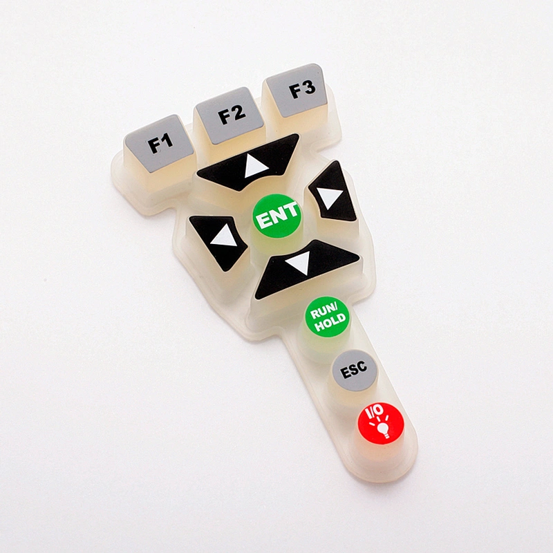 Guangdong custom design waterproof spill resistant wireless silicone rubber conductive press keypad
